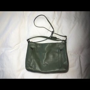 Coach Scout Hobo Pebbled Leather in Army Green